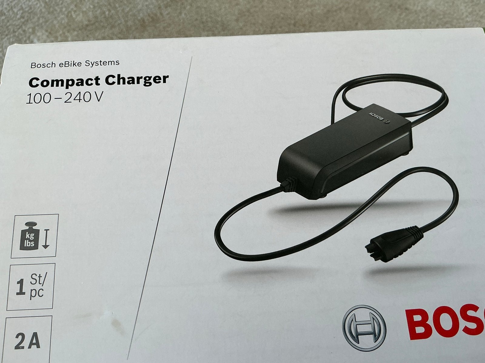Bosch eBike Compact Charger 2A 100-240V, Ophalen, Nieuw