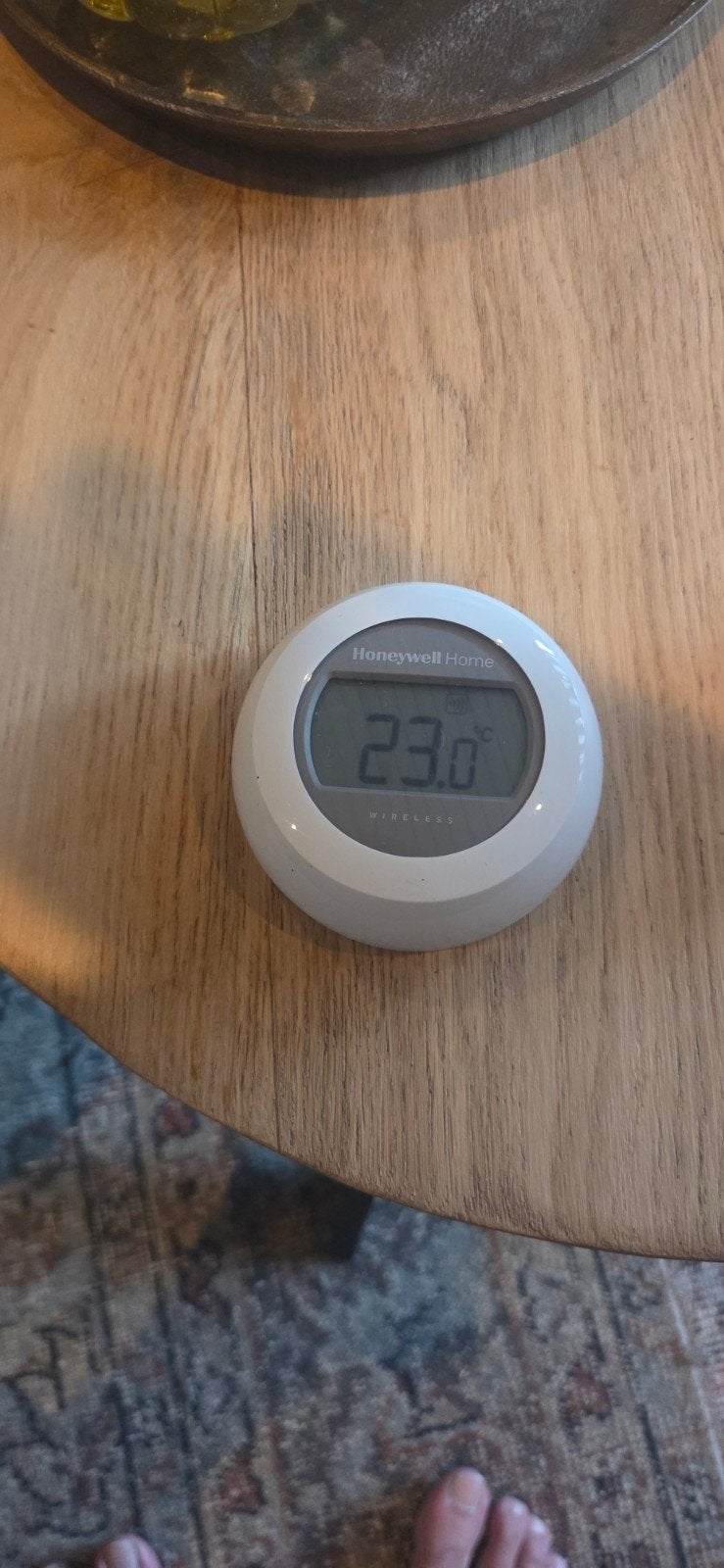 Honeywell Home Round Draadloze Thermostaat, Ophalen of Verzenden, Gebruikt