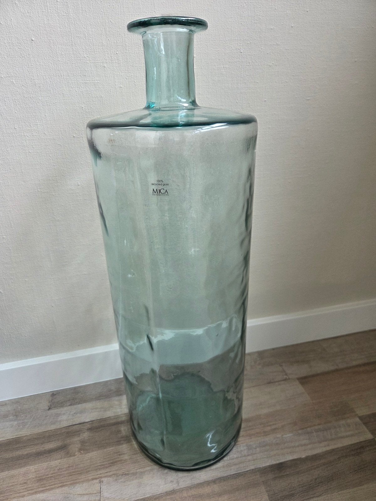 Grote decoratieve vaas van gerecycled glas - Mica, Ophalen