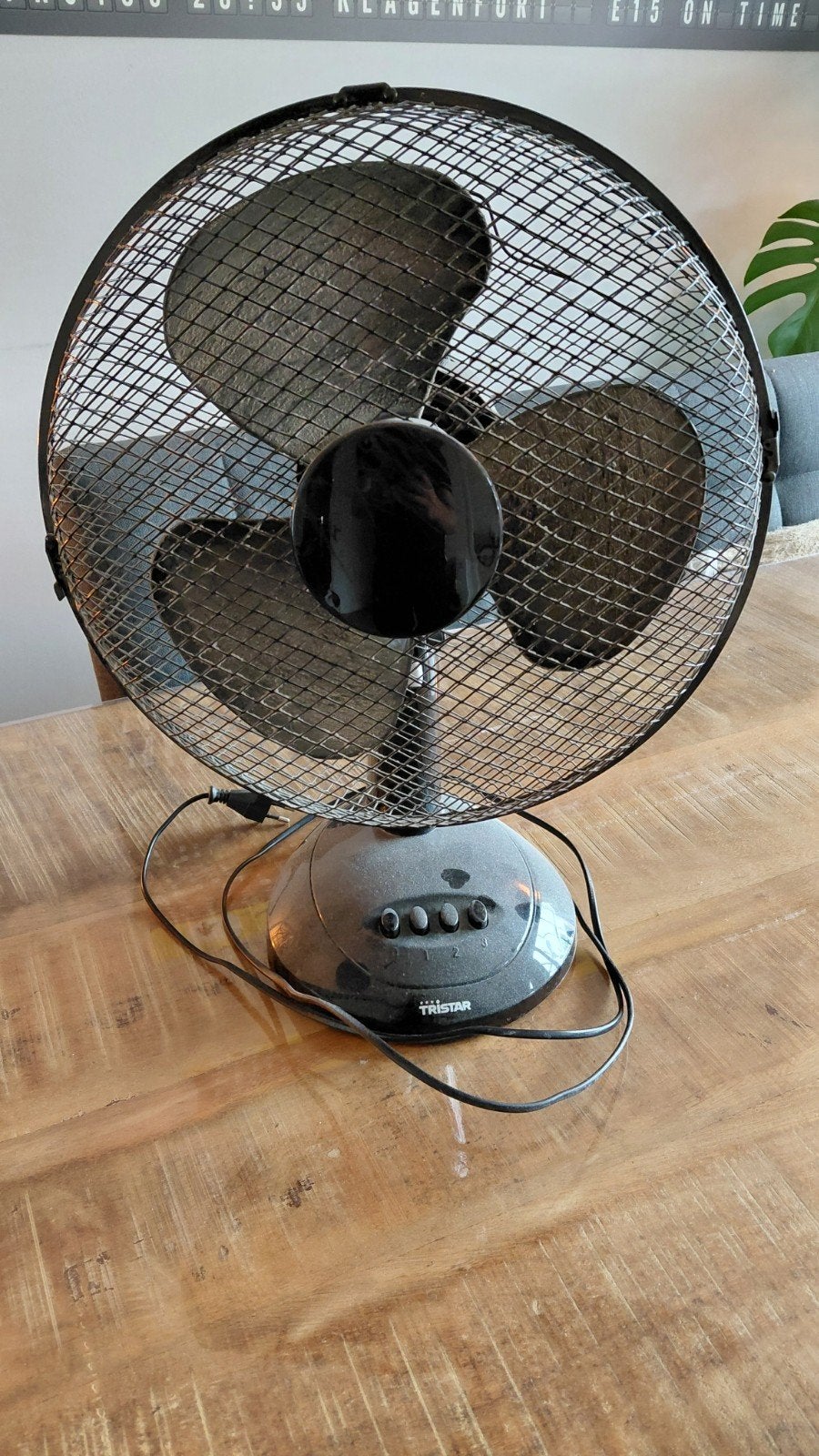 Tristar tafelventilator, Witgoed en Apparatuur, Ventilatoren, Ophalen of Verzenden, Gebruikt, Tafelventilator