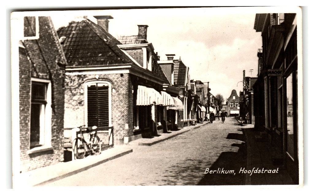 Berlikum, Hoofdstraat, Verzenden, 1940 tot 1960, Gelopen, Friesland