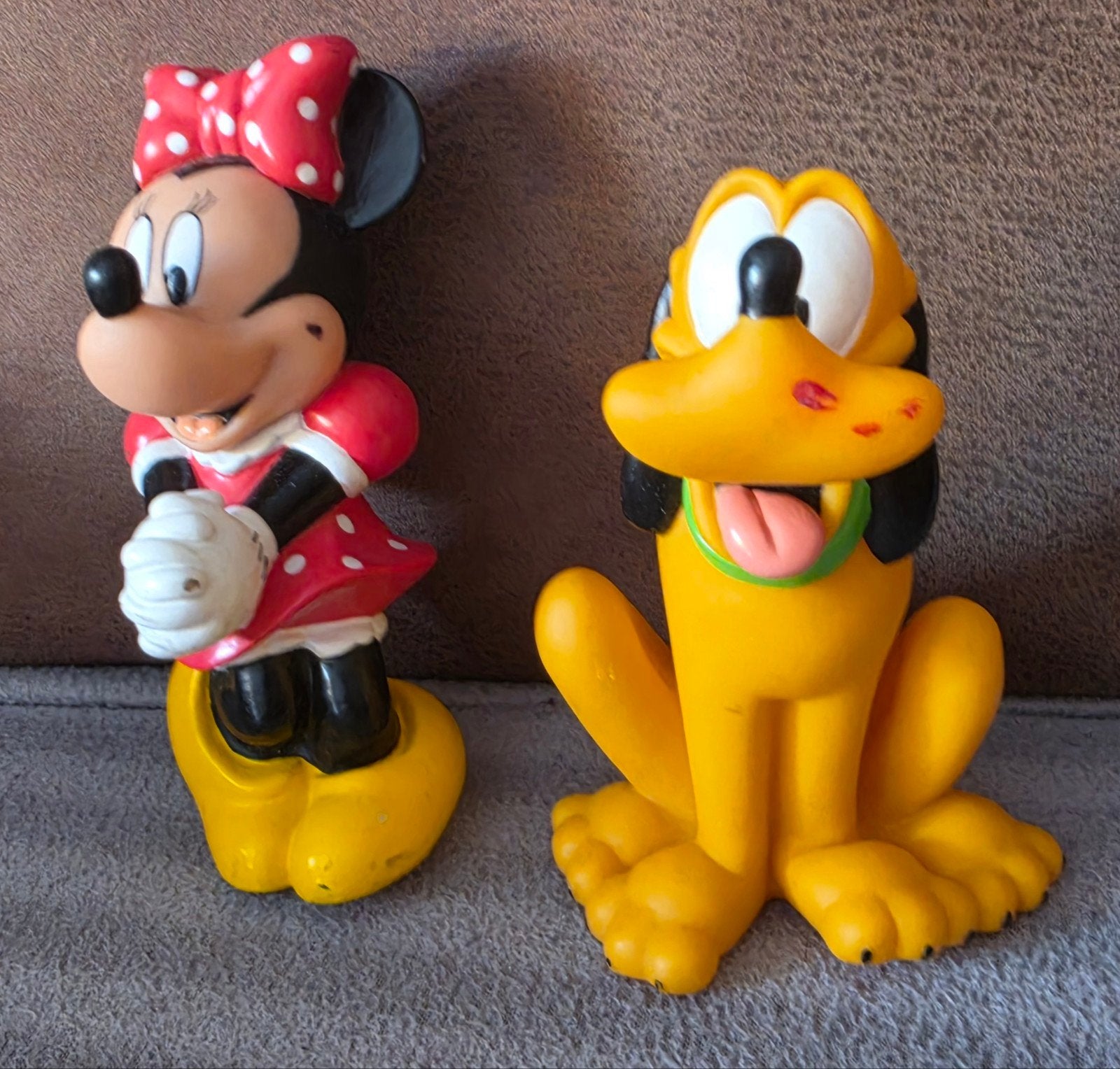 Minnie Mouse en Pluto Disney beeldjes, Verzamelen, Disney, Ophalen of Verzenden