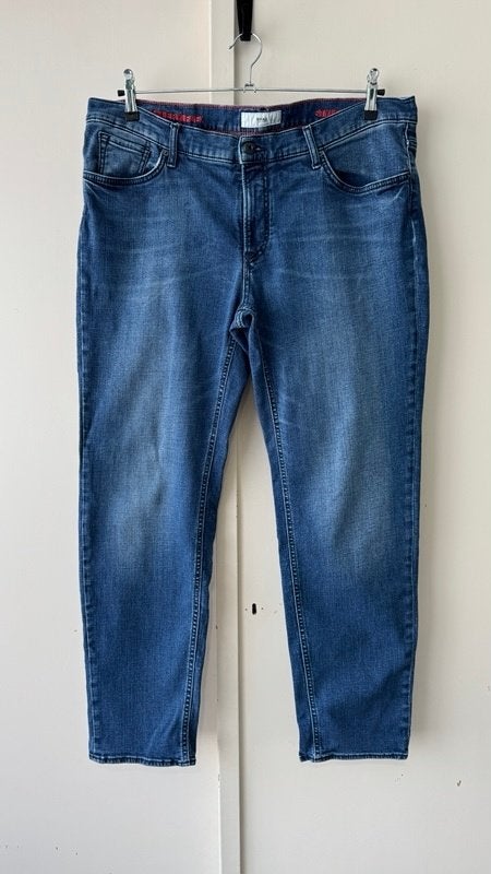 Brax katoen stretch jeans W40 L32 blauw tapered casual, Brax, Blauw, W32 (confectie 46) of kleiner, Ophalen of Verzenden