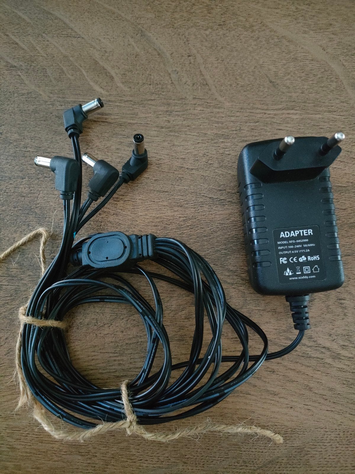 adapter vrouwtje 4,5 volt, Ophalen
