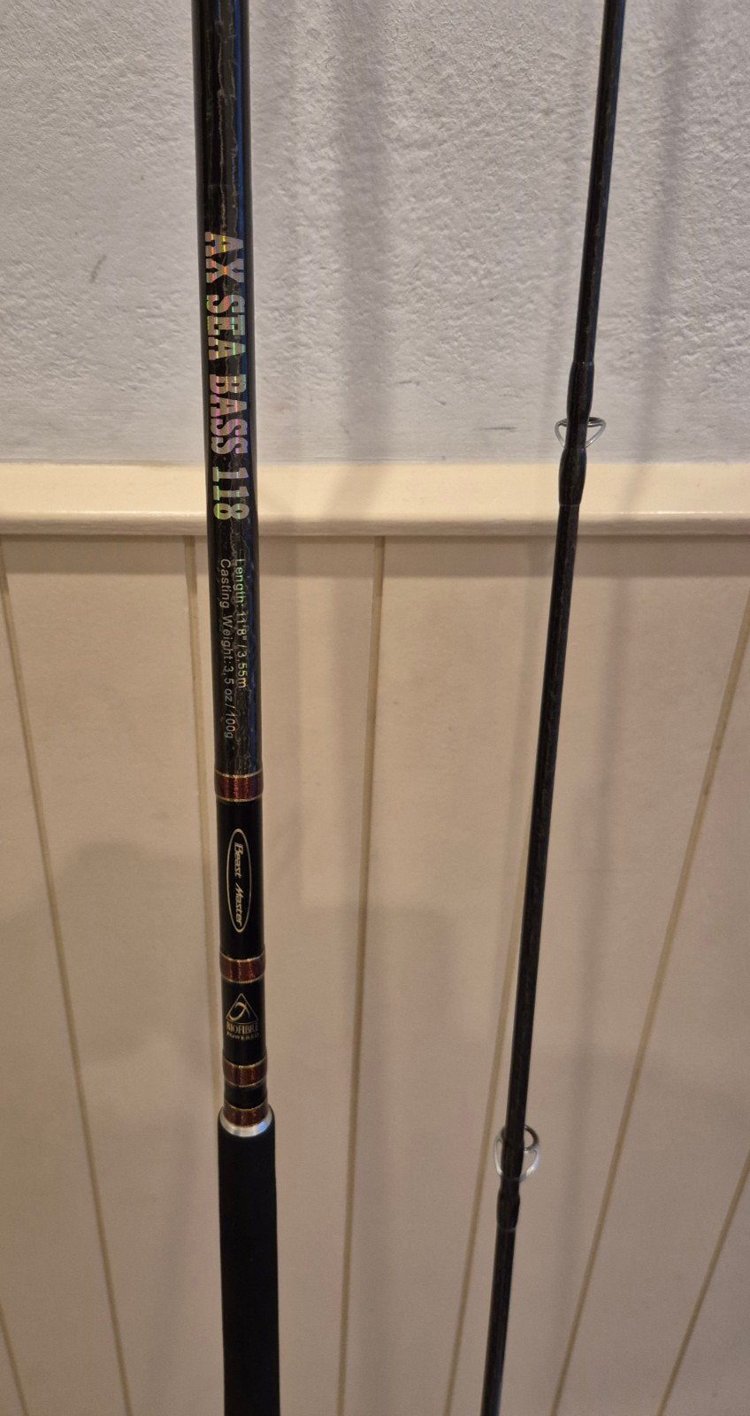 Shimano Beastmaster AX SEA BASS. Zeebaarshengel, 3.55m, 100g, Ophalen, Zo goed als nieuw, Beastmaster ses bass, Zeebaars hengel