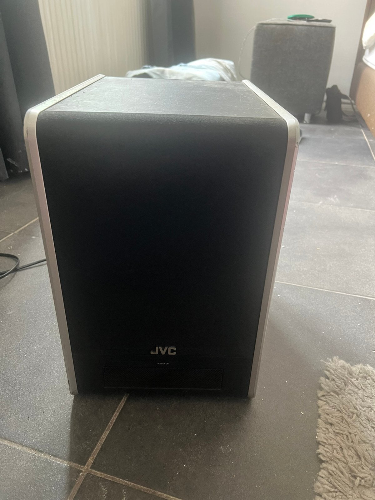JVC subwoofer incl CD/DVD speler, Ophalen, Gebruikt, JVC, Afstandsbediening