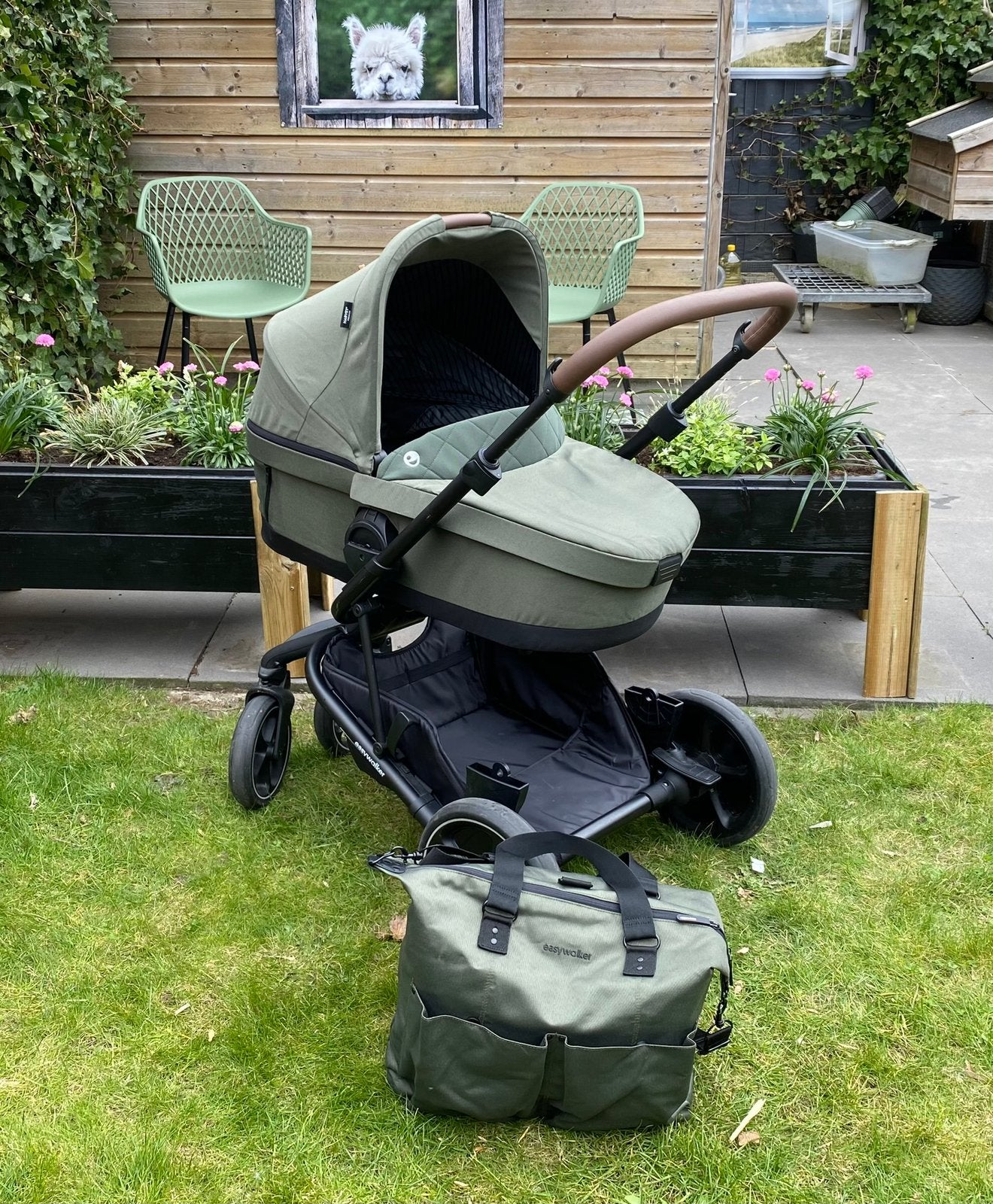 Easywalker Harvey 3 premium Emerald Green, Ophalen of Verzenden, Zo goed als nieuw, Overige merken, Duowagen