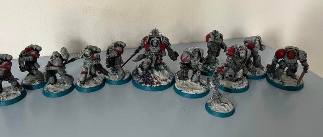 Warhammer 40K Space Marines Starter Set - Battle Ready Gever, Gebruikt, Figuurtje(s), Ophalen of Verzenden, Warhammer 40000