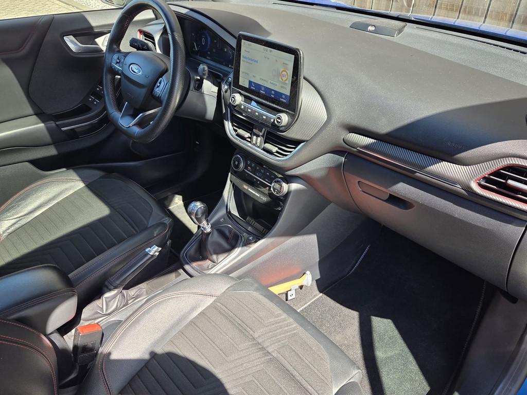 Ford Puma 1.0 EcoBoost Hybrid ST-Line X First Edition, Voorwielaandrijving, Euro 6, Blauw, Leder en Stof
