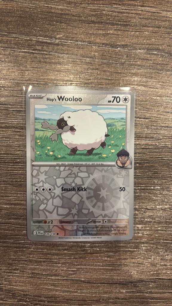 JTG Hop’s Wooloo 135/159 Reverse holo, Ophalen of Verzenden, Zo goed als nieuw