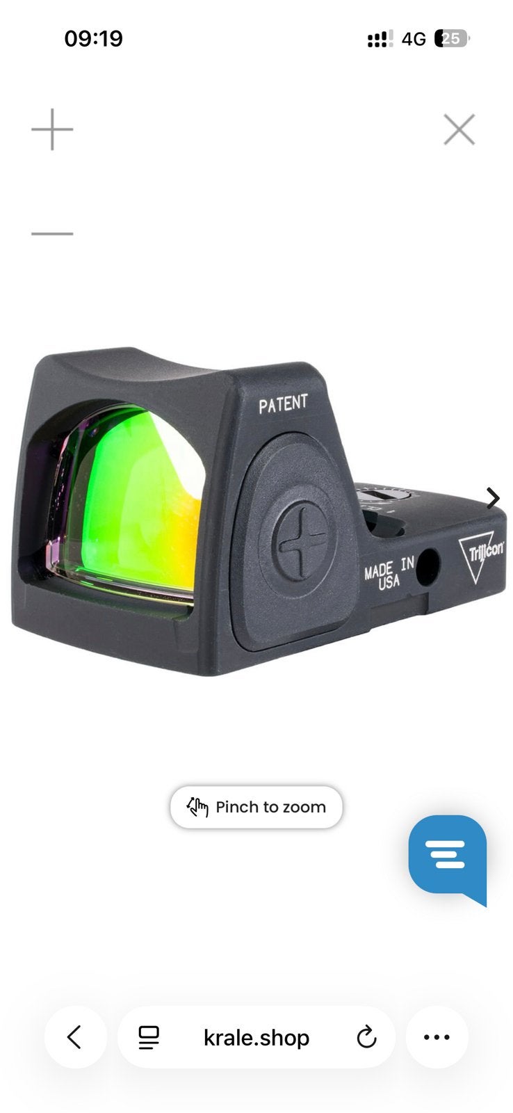 Trijicon RMR 3.25 MOA Red Dot, Ophalen of Verzenden, Zo goed als nieuw