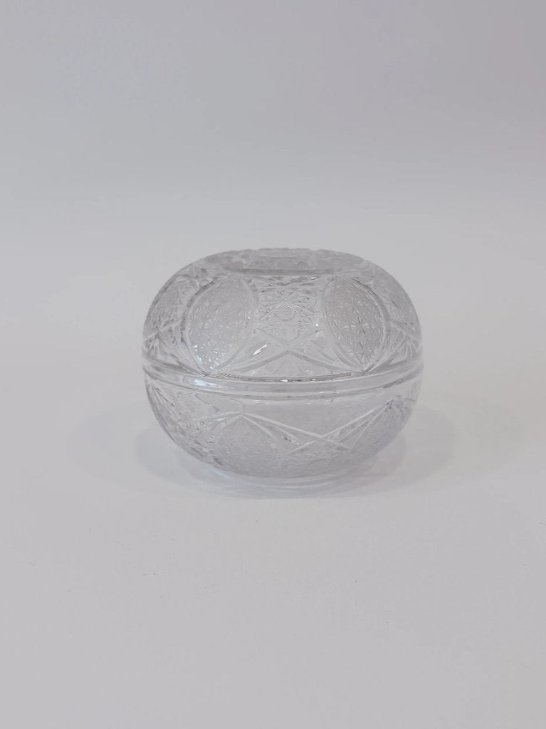 VINTAGE OPBERGDOOSJE | BOHEEMS KRISTAL, Antiek en Kunst, Antiek | Glas en Kristal, Ophalen of Verzenden