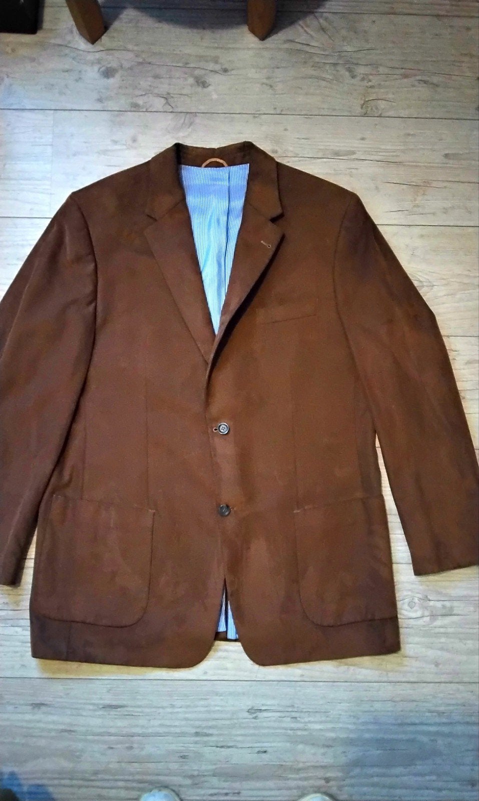 Barutti , cognagkleurig colbert-blazer,  maat 106-44., Ophalen of Verzenden, Zo goed als nieuw, Maat 52/54 (L), Blauw