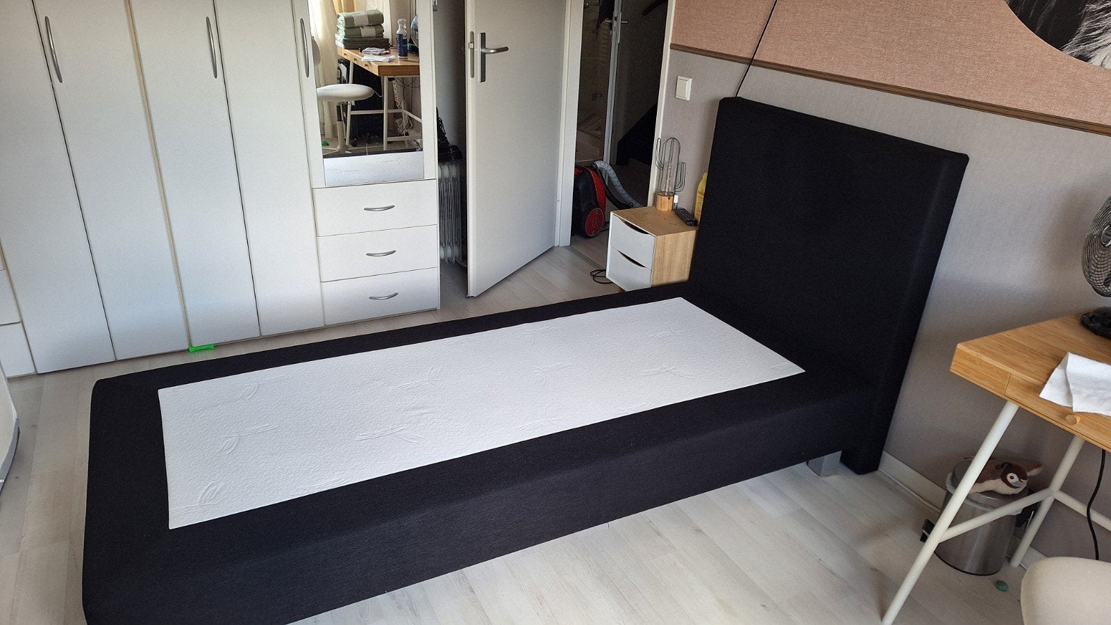 Boxspring matras 90x200, Ophalen, Eenpersoons, Grijs, 90 cm