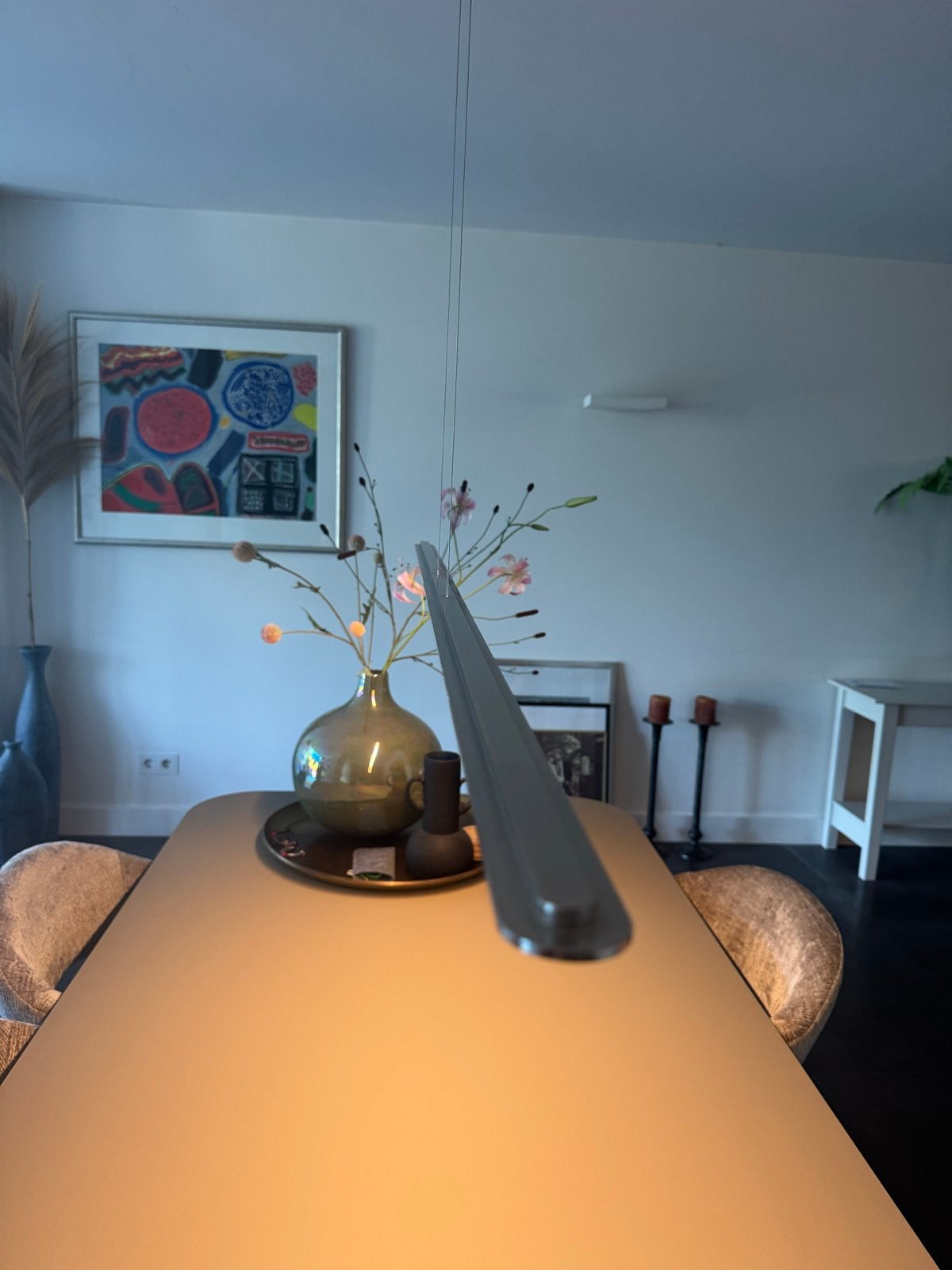 Ferro Light Designlamp - Strak en Modern (180 cm), Huis en Inrichting, Ophalen, Zo goed als nieuw, Metaal, Overige fittingen