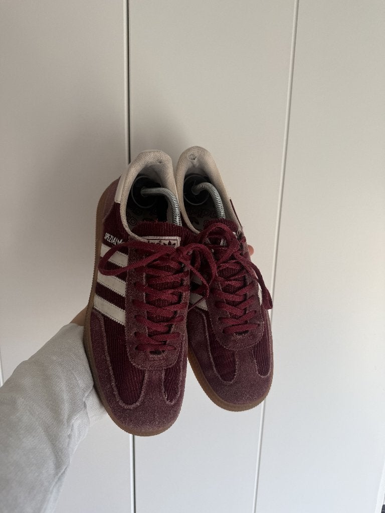 Adidas Handball Spezial – Bordeaux Corduroy – Maat 40, EU, Adidas, Ophalen of Verzenden, Sneakers of Gympen