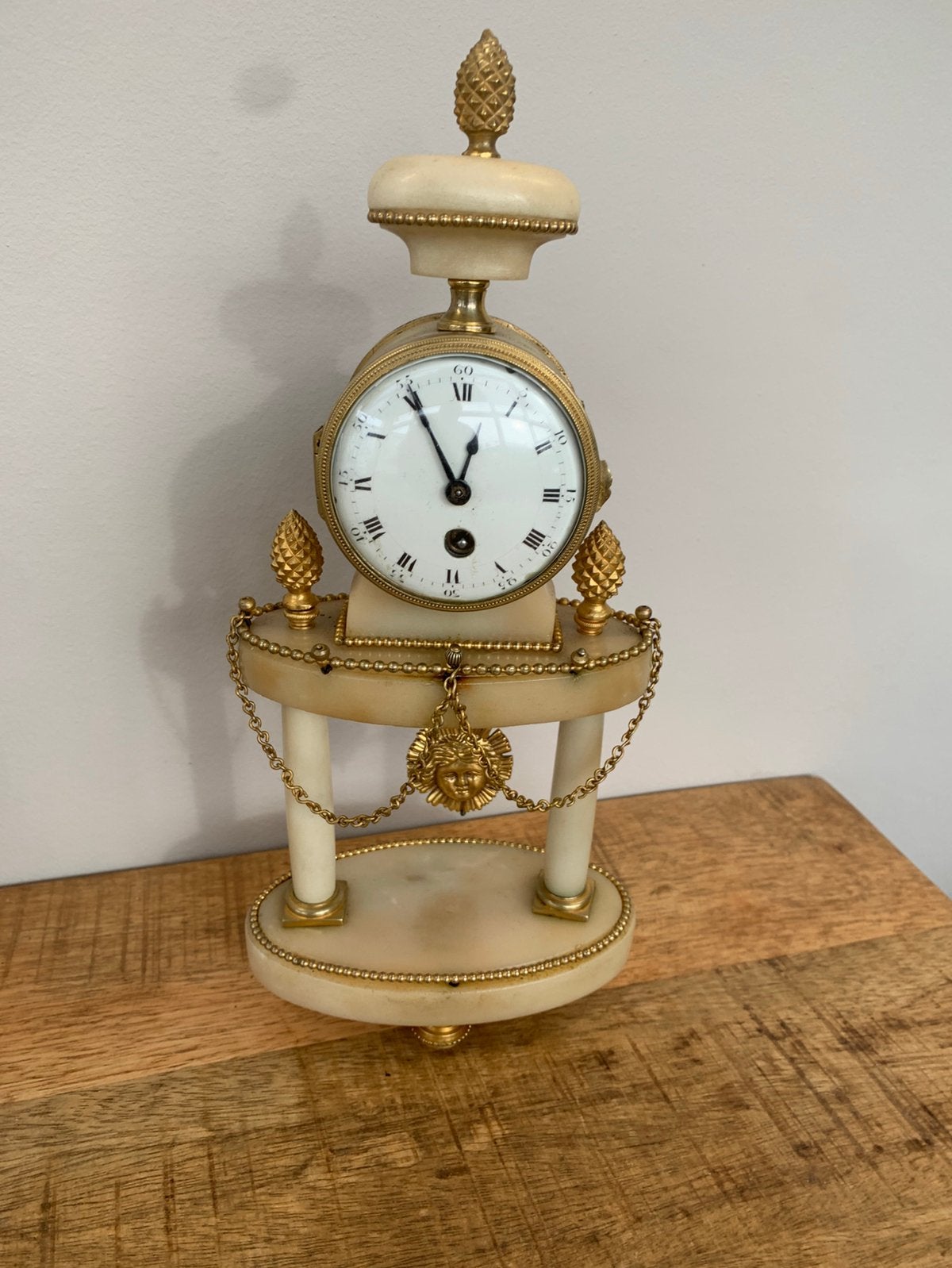 Antiek mini penduletje 27 cm groot, Ophalen