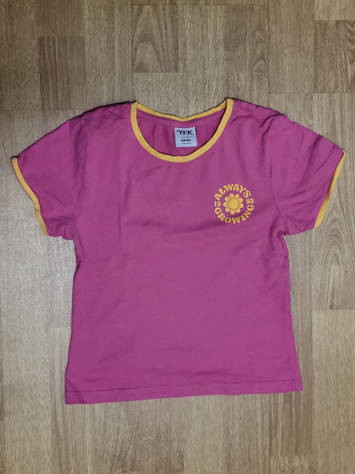 Roze Y.F.K. shirt, maat 158-164, Meisje, Ophalen of Verzenden, Zo goed als nieuw, Y.F.K.