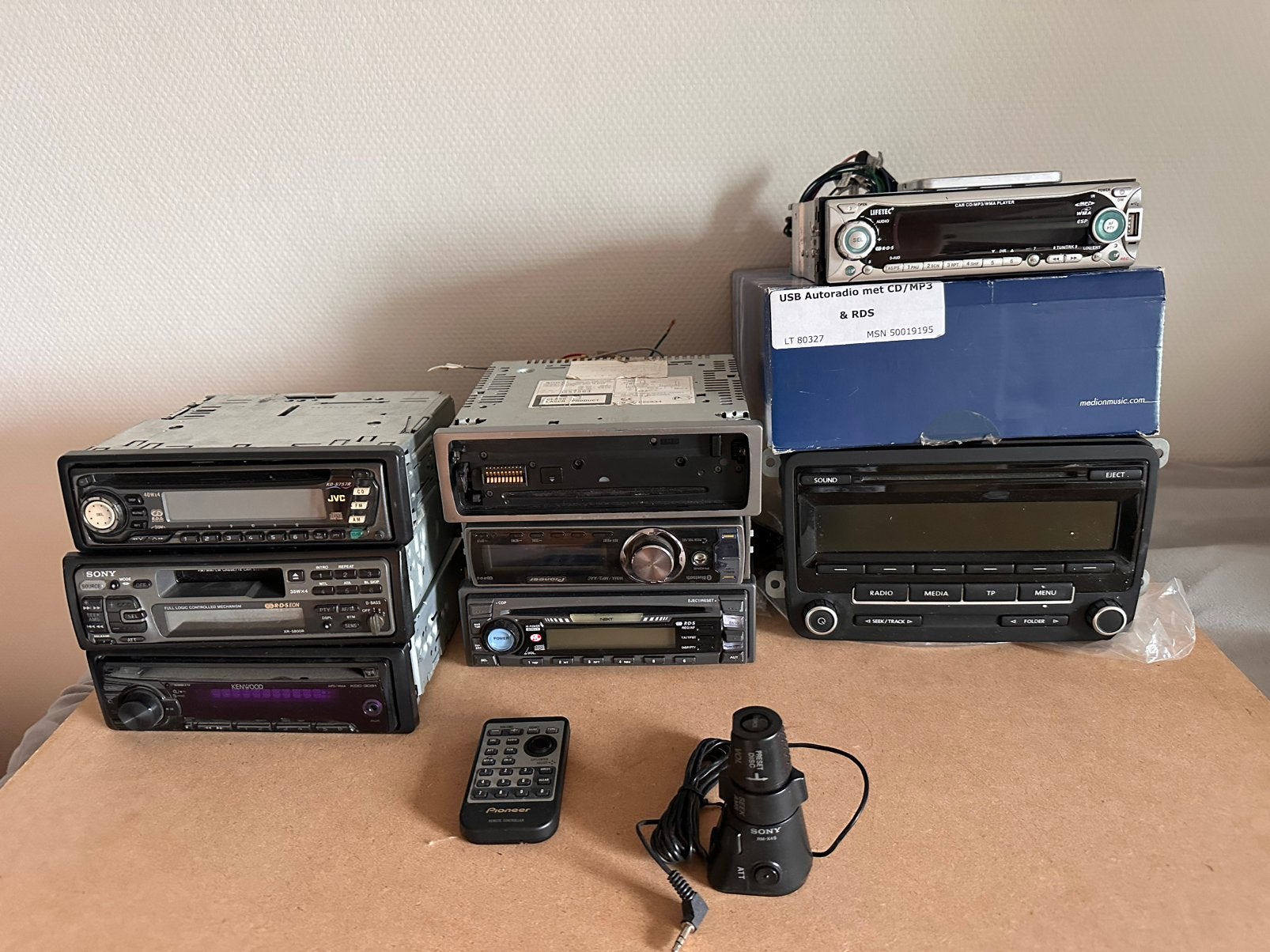 Partij autoradio’s – JVC, Sony, Kenwood, Pioneer en meer, Ophalen, Zo goed als nieuw