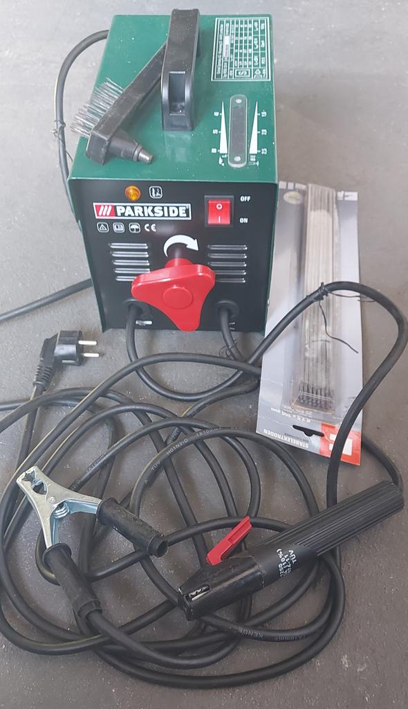 Lastrafo Parkside PESG + elektroden, Ophalen, Zo goed als nieuw, Minder dan 150 ampère, Elektroden