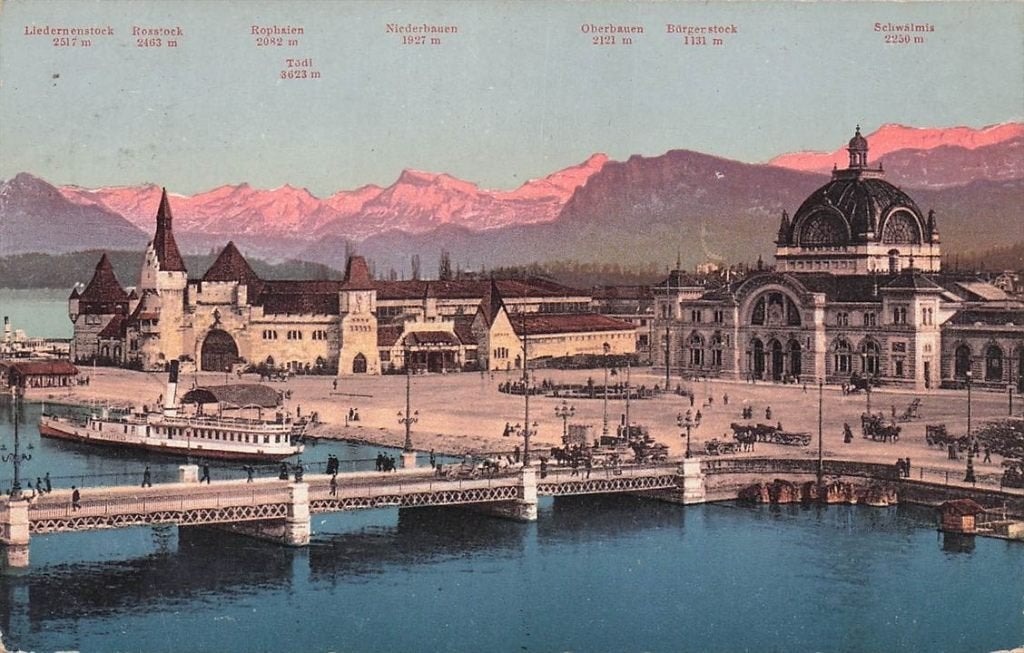 702-454-033 Luzern Kriegs Und Friedensmuseum Mit Bahnhof Un, Ophalen of Verzenden, Voor 1920, Overig Europa