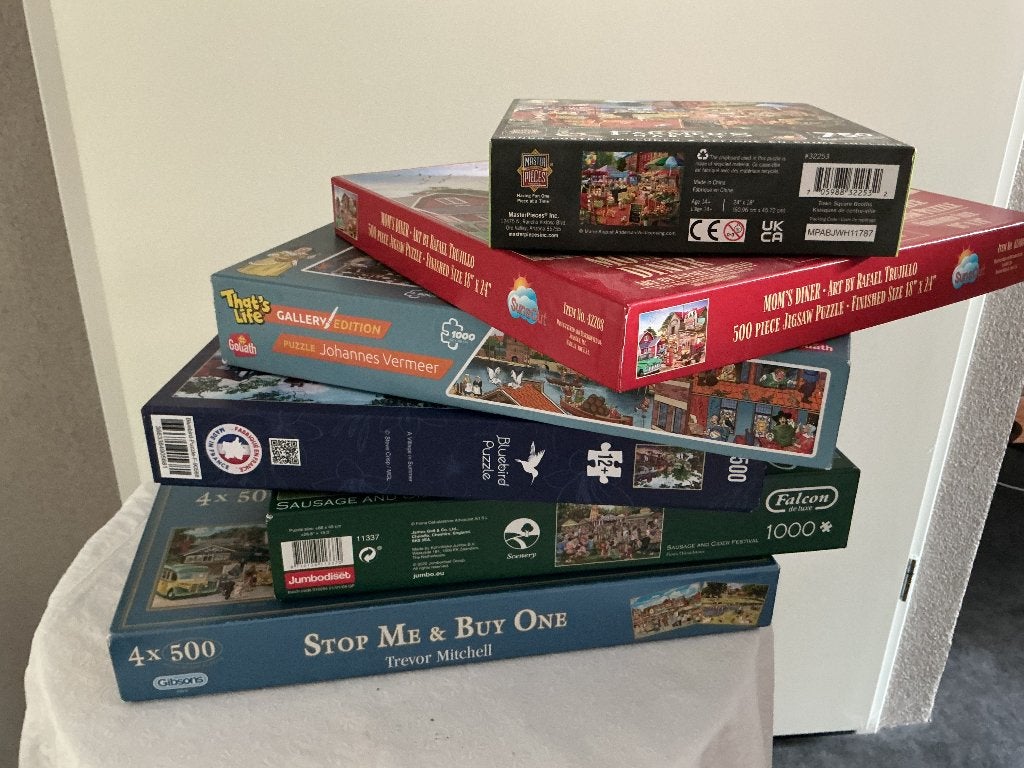 Legpuzzels diversen, Ophalen of Verzenden, 500 t/m 1500 stukjes, Gebruikt, Legpuzzel