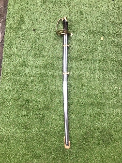 fraaie metalen (ruiter)sabel, CSA, Ophalen of Verzenden, Landmacht, Amerika, Zwaard of Sabel