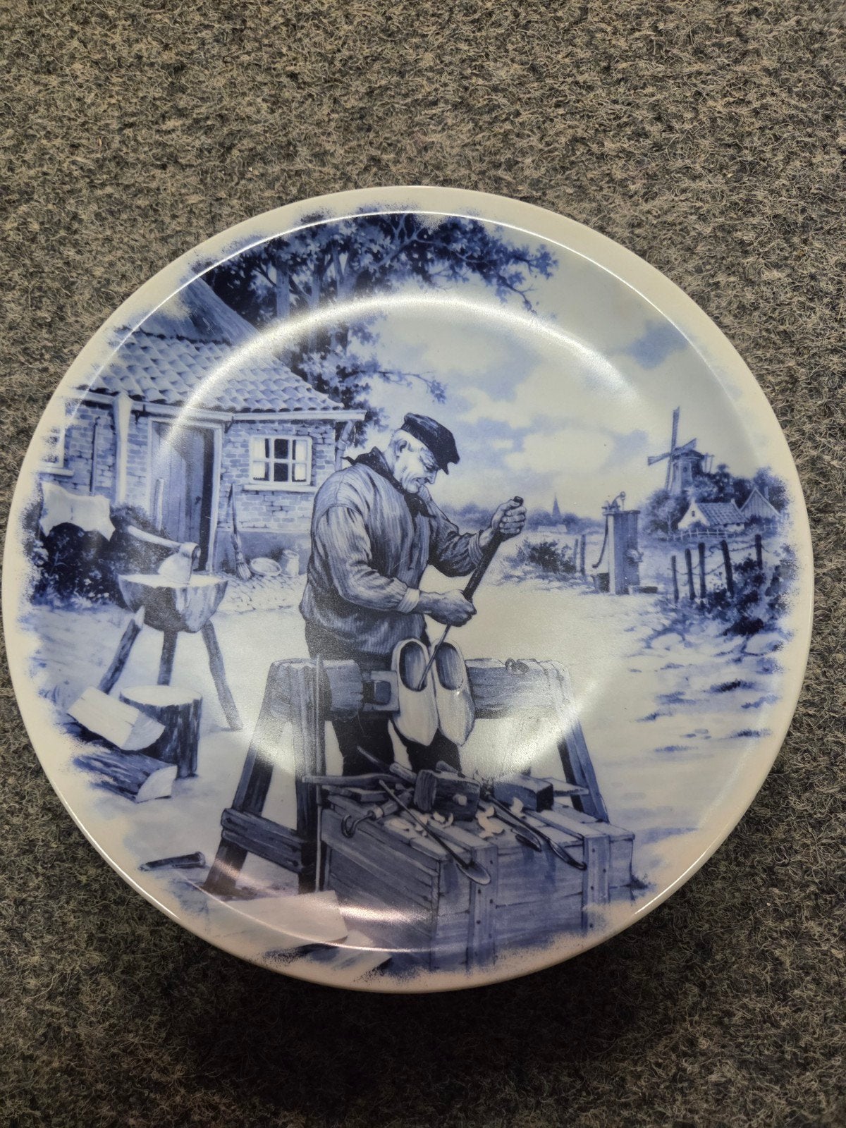 Delftsblauw bord, Ophalen of Verzenden