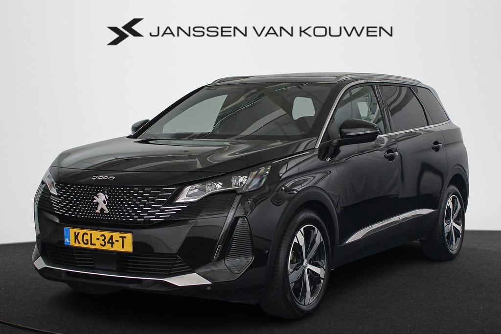 Peugeot 5008 1.6 PureTech Blue Lease GT 7p. Panoramadak Alca, 4 cilinders, 181 pk, Zwart, Bedrijf