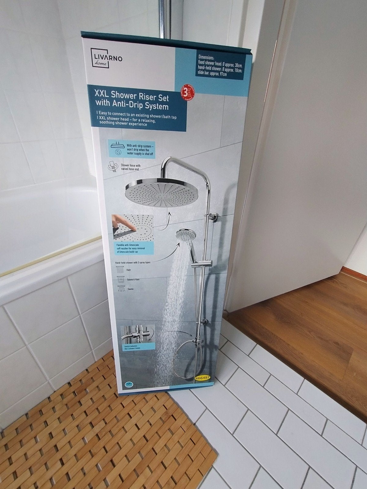 LIVARNO home XXL Doucheset met Anti-Drip Systeem, Ophalen of Verzenden, Nieuw