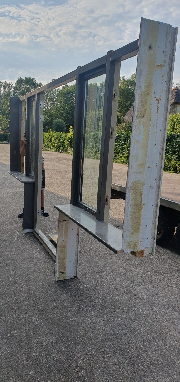 Gevelkozijn pui izgs
Tuindeuren openslaande deuren
, ramen, Ophalen, Hout, 225 cm of meer, Deurkozijn