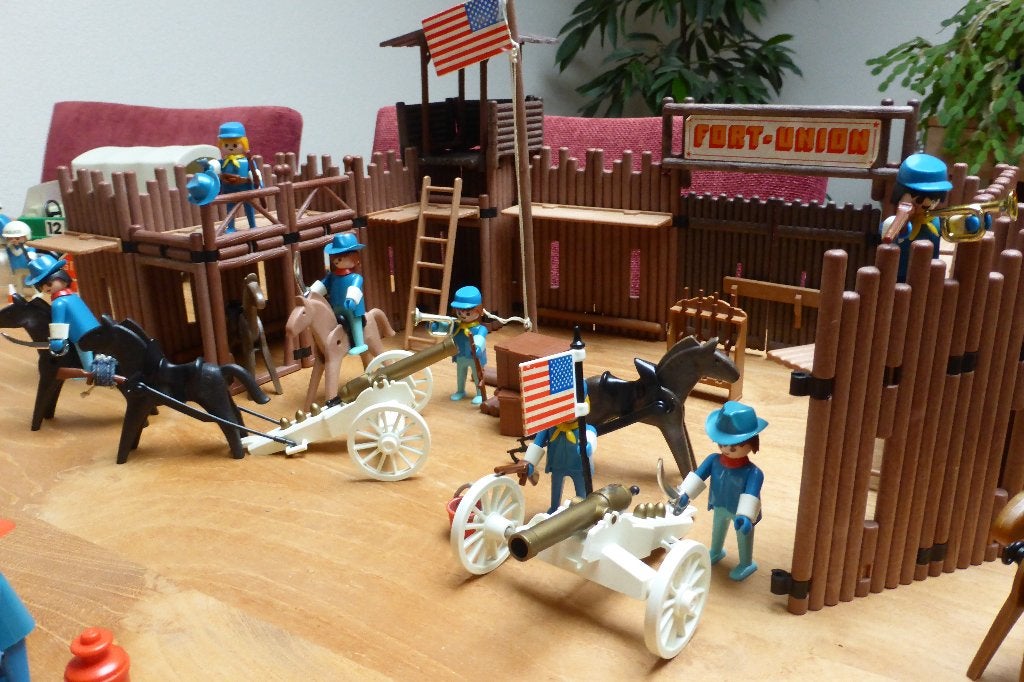 mooie grote vintage playmobil verzameling, Ophalen of Verzenden, Gebruikt, Overige series, Complete set