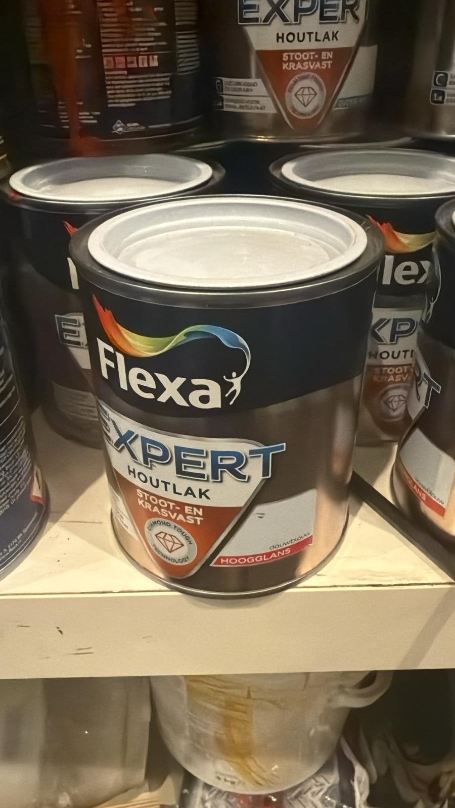 Flexa Expert Houtlak Hoogglans Stoot- en Krasvast, Blauw, Nieuw, Ophalen of Verzenden, Lak