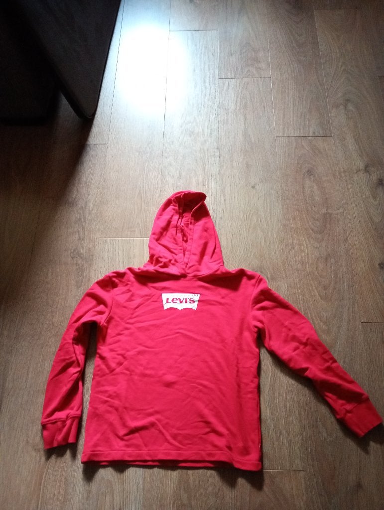 Mooie rode Hoodie mt 158 Levi's, Meisje, Trui of Vest, Ophalen of Verzenden, Zo goed als nieuw