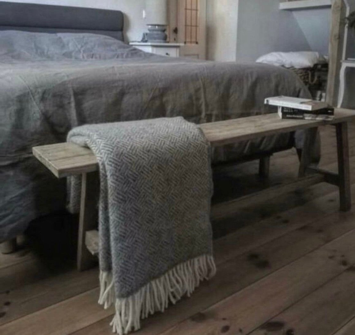 ~Stoer Sober Landelijk Houten XXL Bedbankje/Bankje~, Ophalen of Verzenden, Nieuw