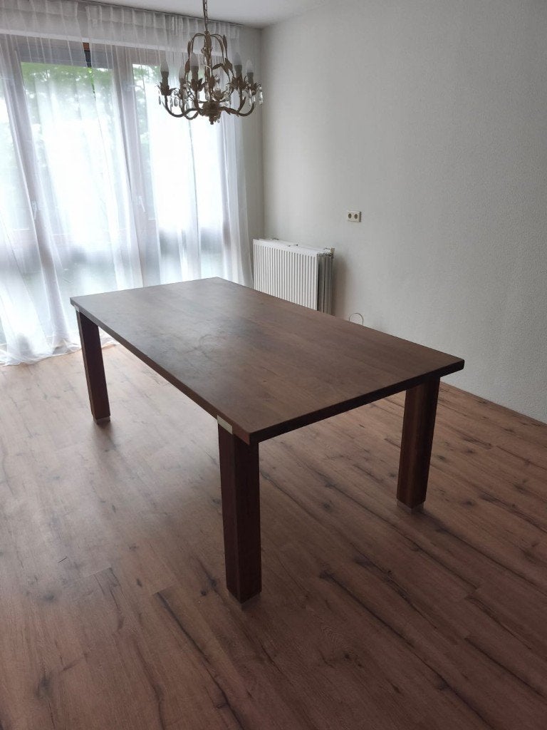 Tafel massiefhout, Ophalen, Gebruikt, 200 cm of meer, Vijf personen of meer