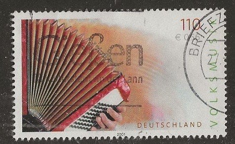Duitsland 83, accordeon, Verzenden, 1990 tot heden, Gestempeld
