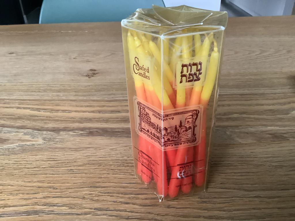 Chanuka kaarsjes, Ophalen of Verzenden, Zo goed als nieuw, Overige materialen, Minder dan 25 cm