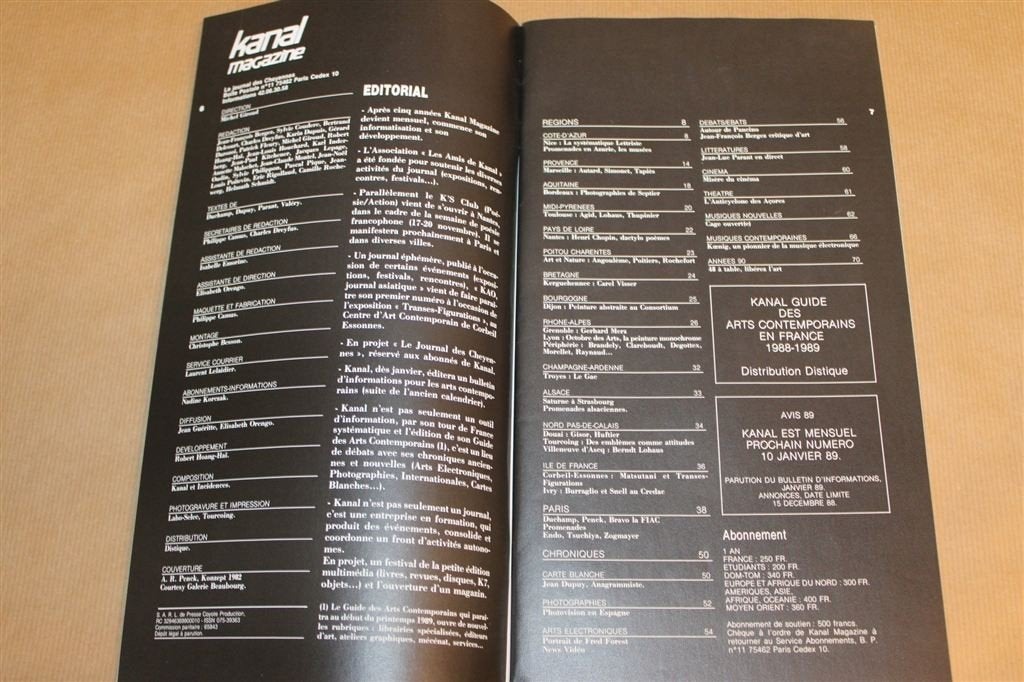 Kanal Magazine — Duchamp Penck Kunstblad [FR], Ophalen of Verzenden, Gelezen