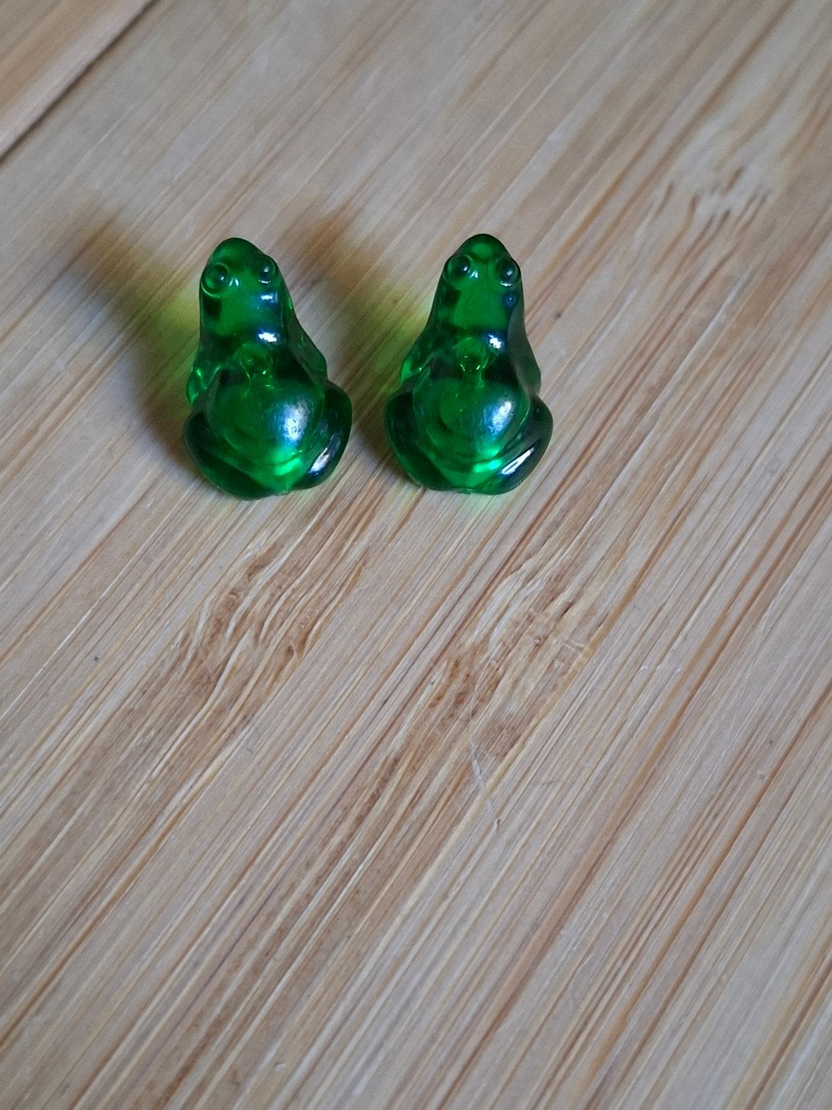 Zeldzame Lego transparante groene kikker 2X nummer X223, Overige thema's, Lego, Accessoire, Ophalen of Verzenden