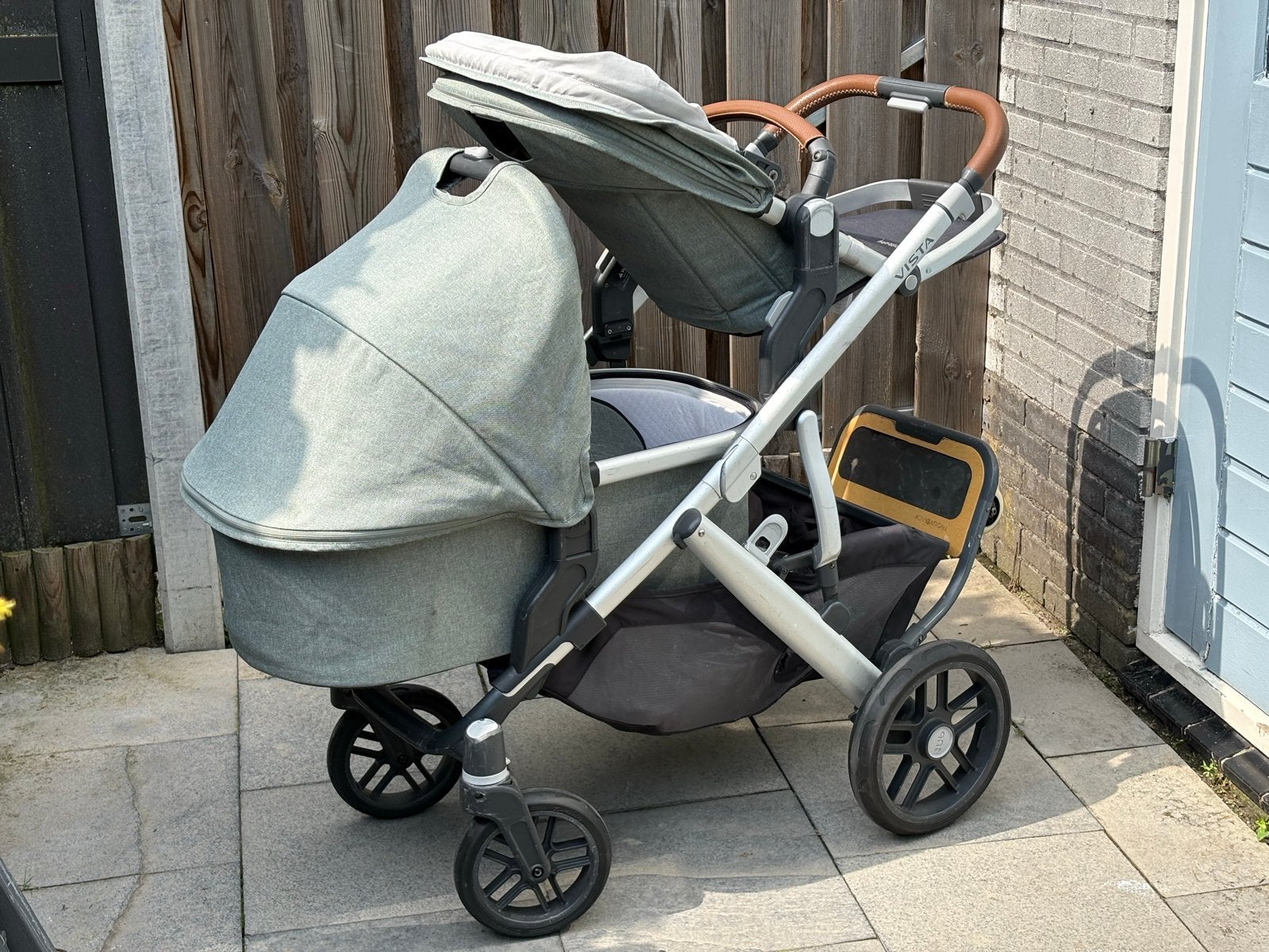 Uppababy Vista V2 compleet met Piggyback en RumbleSeat, Gebruikt, Duowagen, Combiwagen, Ophalen