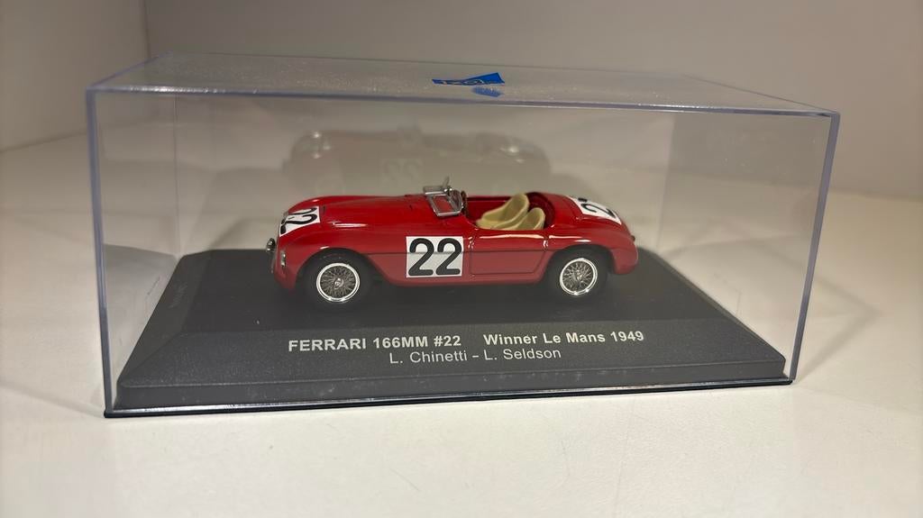 Ferrari 166 mm #22 win le mans 1949 ixo 1.43
