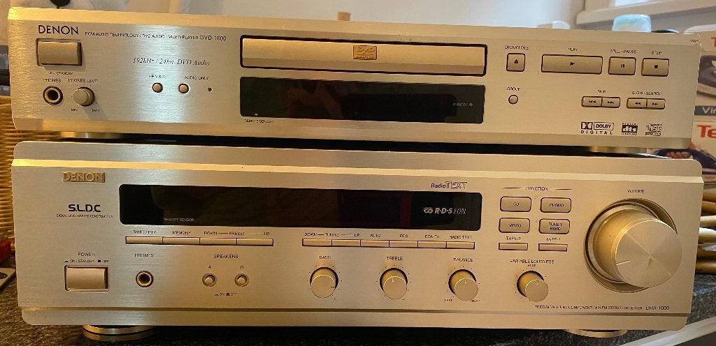 Denon DVD/Video player -1600 en  Stereo receiver DRA- 1000, Ophalen, Gebruikt, Tuner of Radio, Denon