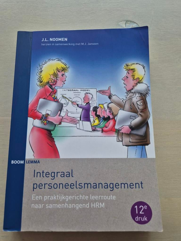 Integraal personeelsmanagement - HRM Hanzehogeschool, Zo goed als nieuw, J.L. Noomen, Gamma, HBO