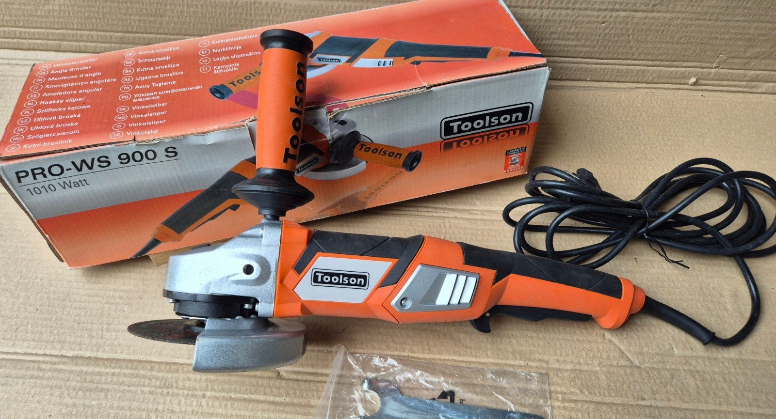 Toolson PRO-WS 900 S Haakse Slijpmachine 1010 Watt, Doe-het-zelf en Verbouw, Gereedschap | Slijpmachines, Ophalen of Verzenden