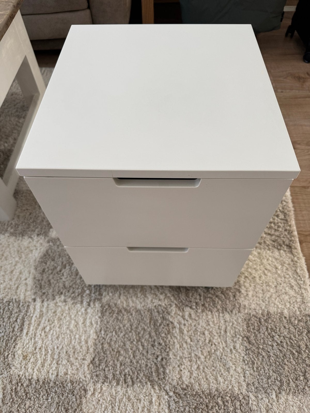 IKEA Nordli ladekast met 2 lades - Wit, Huis en Inrichting, Ophalen, Minder dan 50 cm, Gebruikt, 1 of 2 laden