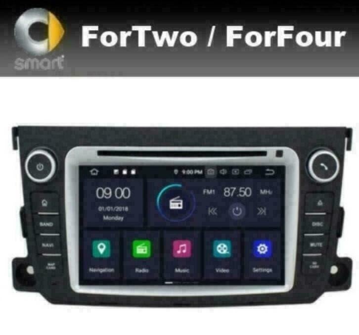 Smart fortwo 10-15 radio navigatie android 10 wifi dab+ 64gb, Ophalen of Verzenden, Nieuw