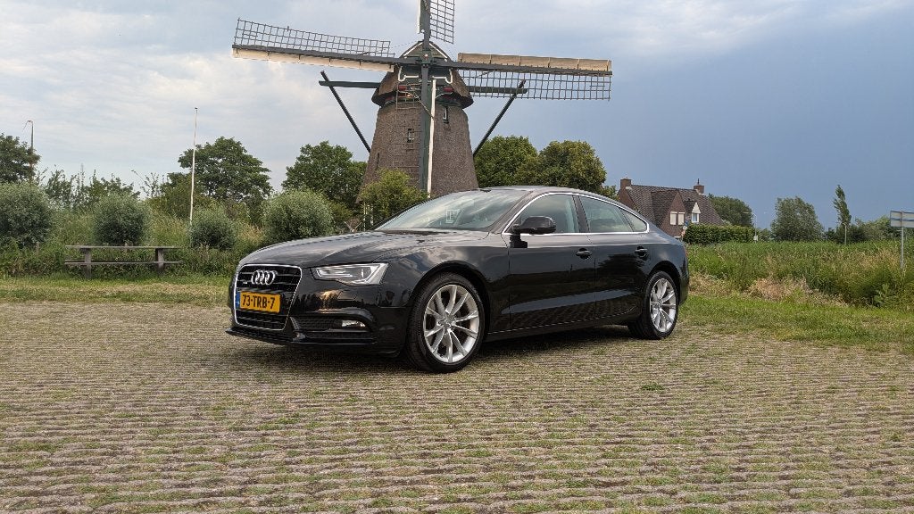 Audi A5 2.0 155KW Quattro Sportback 2012 Zwart Adaptive, Auto's, Audi, Automaat, Stof, Zwart, 4 cilinders