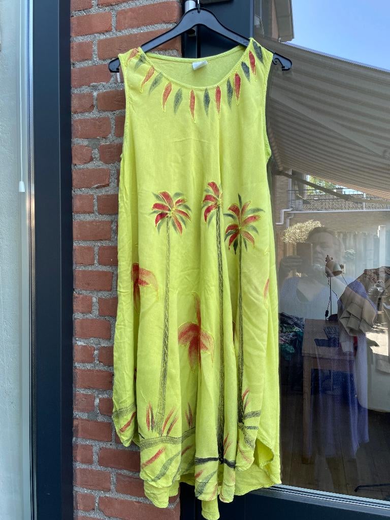 zomer jurk mt 46, Kleding | Dames, Ophalen of Verzenden, Zo goed als nieuw, Groen, Jurk