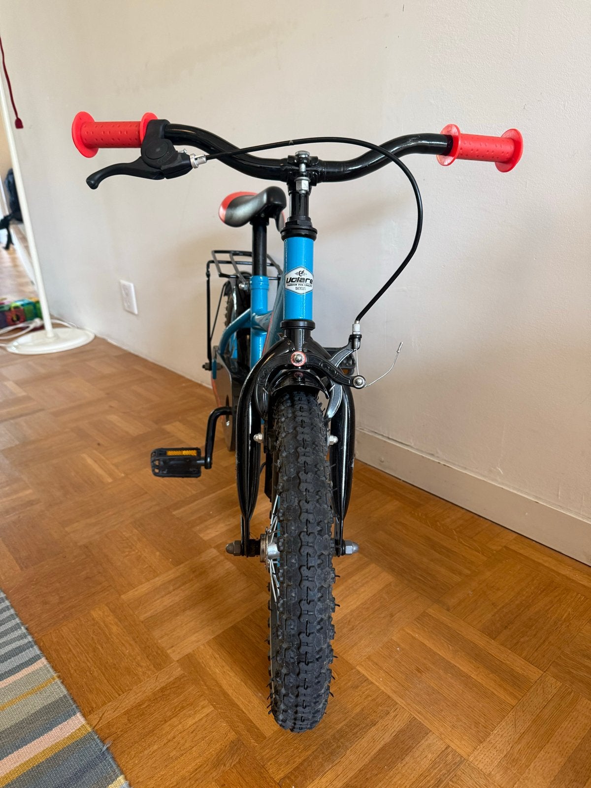 Kinderfiets 16 inch Volare Thombike blauw, Ophalen, Zo goed als nieuw, Terugtraprem, 16 tot 20 inch